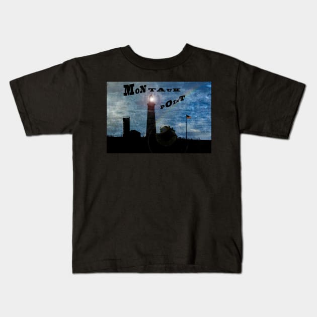 Montauk Point Lighthouse Kids T-Shirt by Degroom
